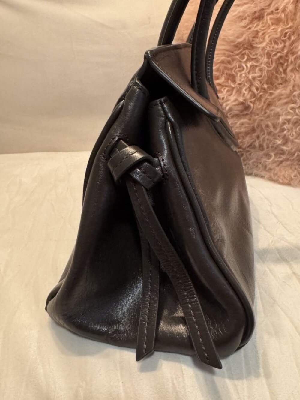 STAUD Maude Shoulder Bag – Espresso Brown Leather Handbag - Picture 6 of 10